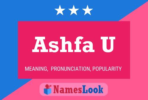 Ashfa U Name Poster