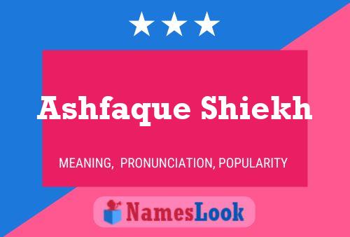 Ashfaque Shiekh Name Poster