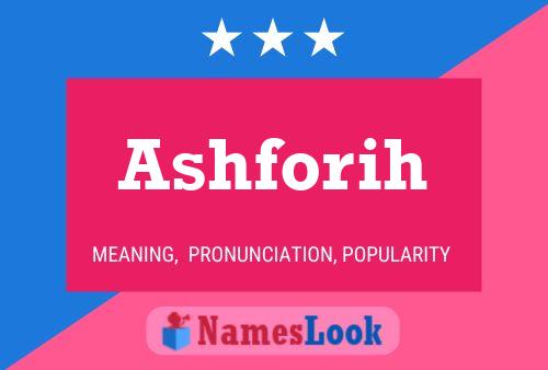 Ashforih Name Poster