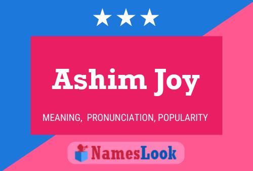 Ashim Joy Name Poster