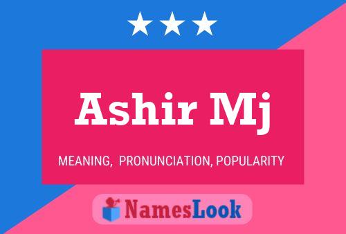 Ashir Mj Name Poster