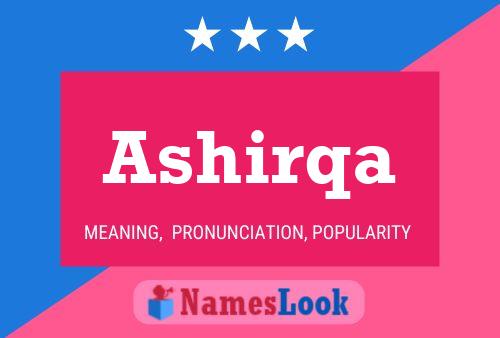 Ashirqa Name Poster