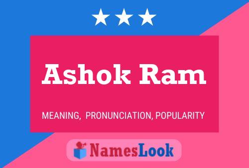 Ashok Ram Name Poster