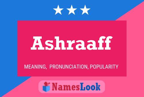 Ashraaff Name Poster