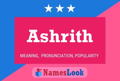 Ashrith Name Poster