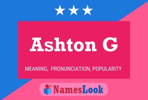 Ashton G Name Poster