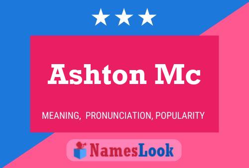 Ashton Mc Name Poster