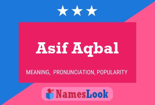 Asif Aqbal Name Poster