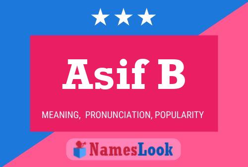 Asif B Name Poster