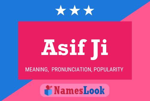 Asif Ji Name Poster