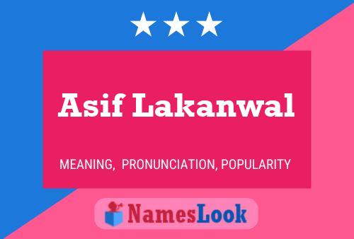 Asif Lakanwal Name Poster