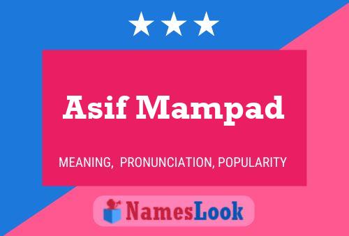 Asif Mampad Name Poster