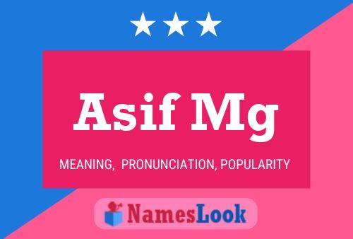 Asif Mg Name Poster