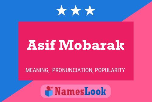 Asif Mobarak Name Poster