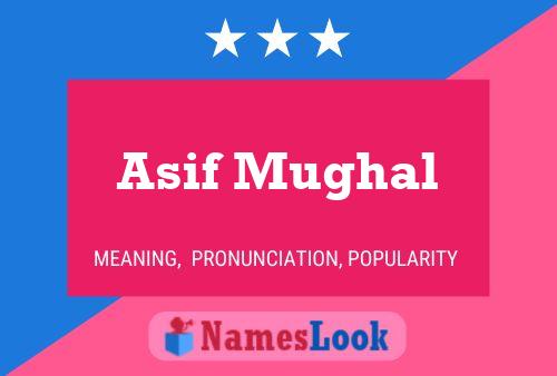 Asif Mughal Name Poster