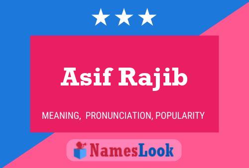 Asif Rajib Name Poster