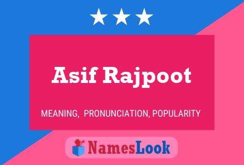 Asif Rajpoot Name Poster