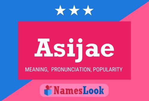 Asijae Name Poster