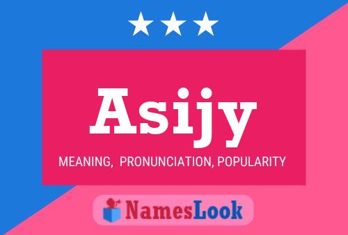 Asijy Name Poster