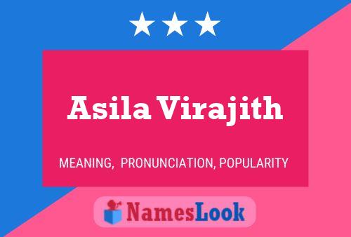 Asila Virajith Name Poster