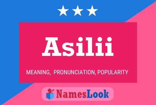 Asilii Name Poster