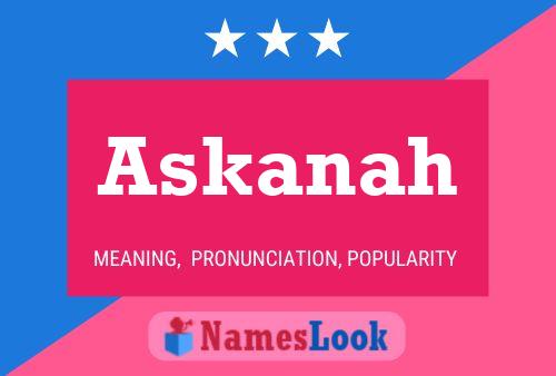 Askanah Name Poster