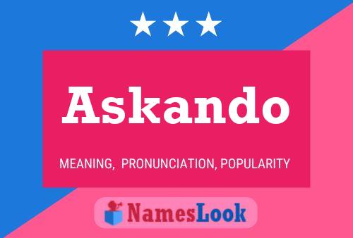 Askando Name Poster