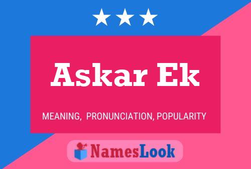 Askar Ek Name Poster