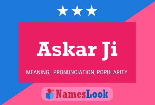 Askar Ji Name Poster