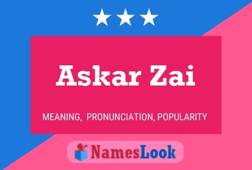 Askar Zai Name Poster