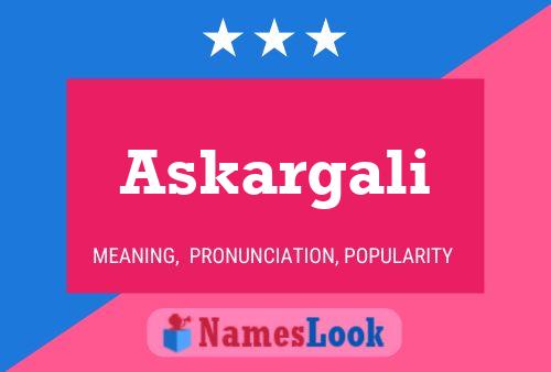 Askargali Name Poster