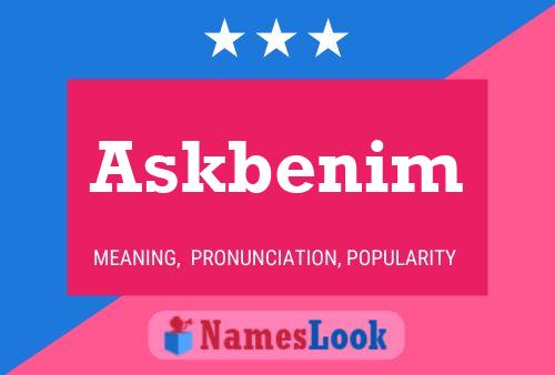 Askbenim Name Poster