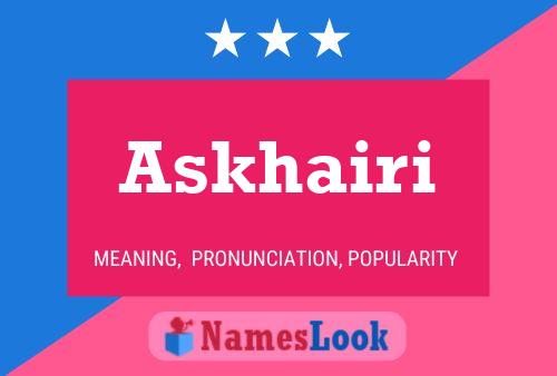 Askhairi Name Poster