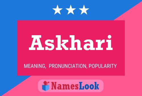 Askhari Name Poster