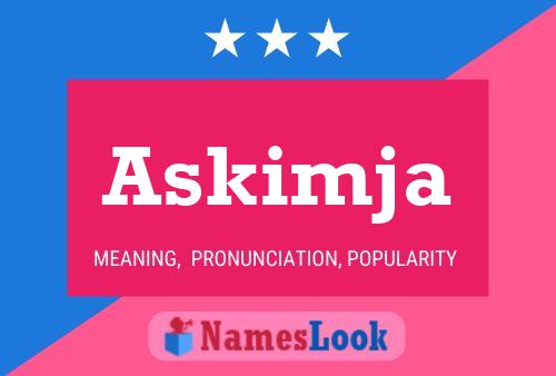 Askimja Name Poster