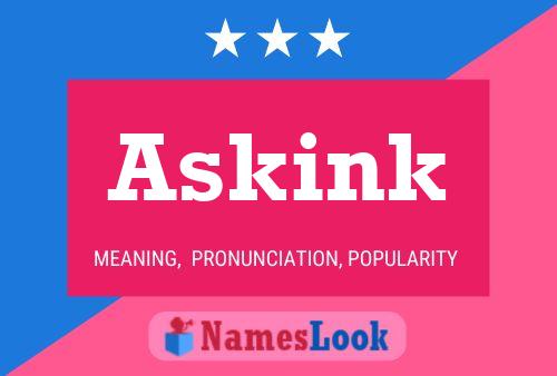 Askink Name Poster