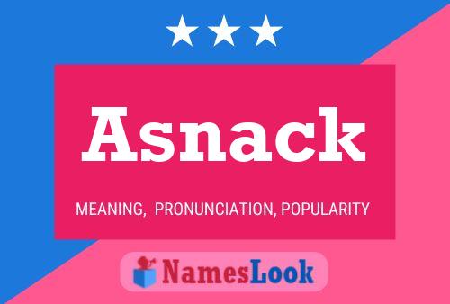 Asnack Name Poster