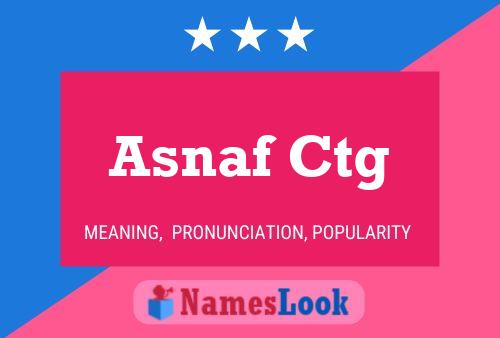 Asnaf Ctg Name Poster