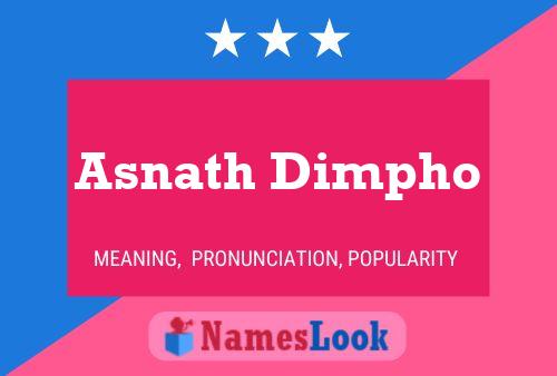 Asnath Dimpho Name Poster