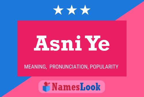 Asni Ye Name Poster