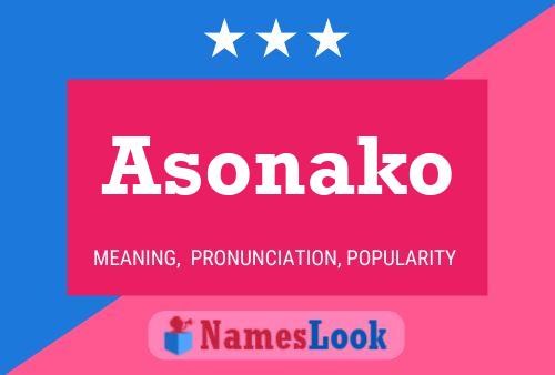 Asonako Name Poster