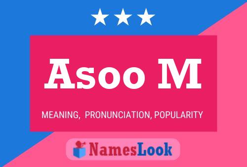 Asoo M Name Poster