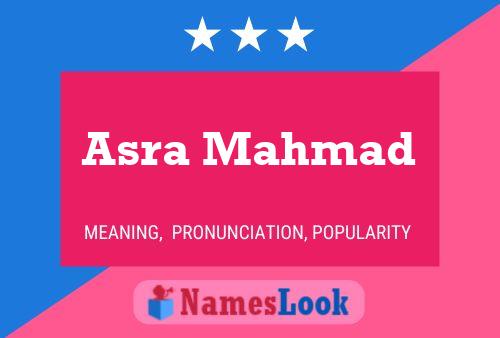 Asra Mahmad Name Poster