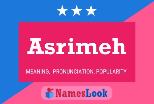 Asrimeh Name Poster