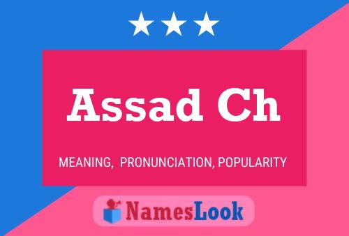 Assad Ch Name Poster