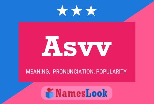 Asvv Name Poster