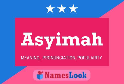 Asyimah Name Poster