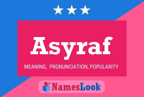 Asyraf Name Poster