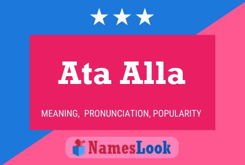 Ata Alla Name Poster