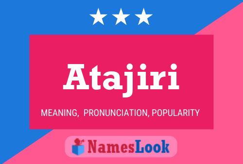 Atajiri Name Poster